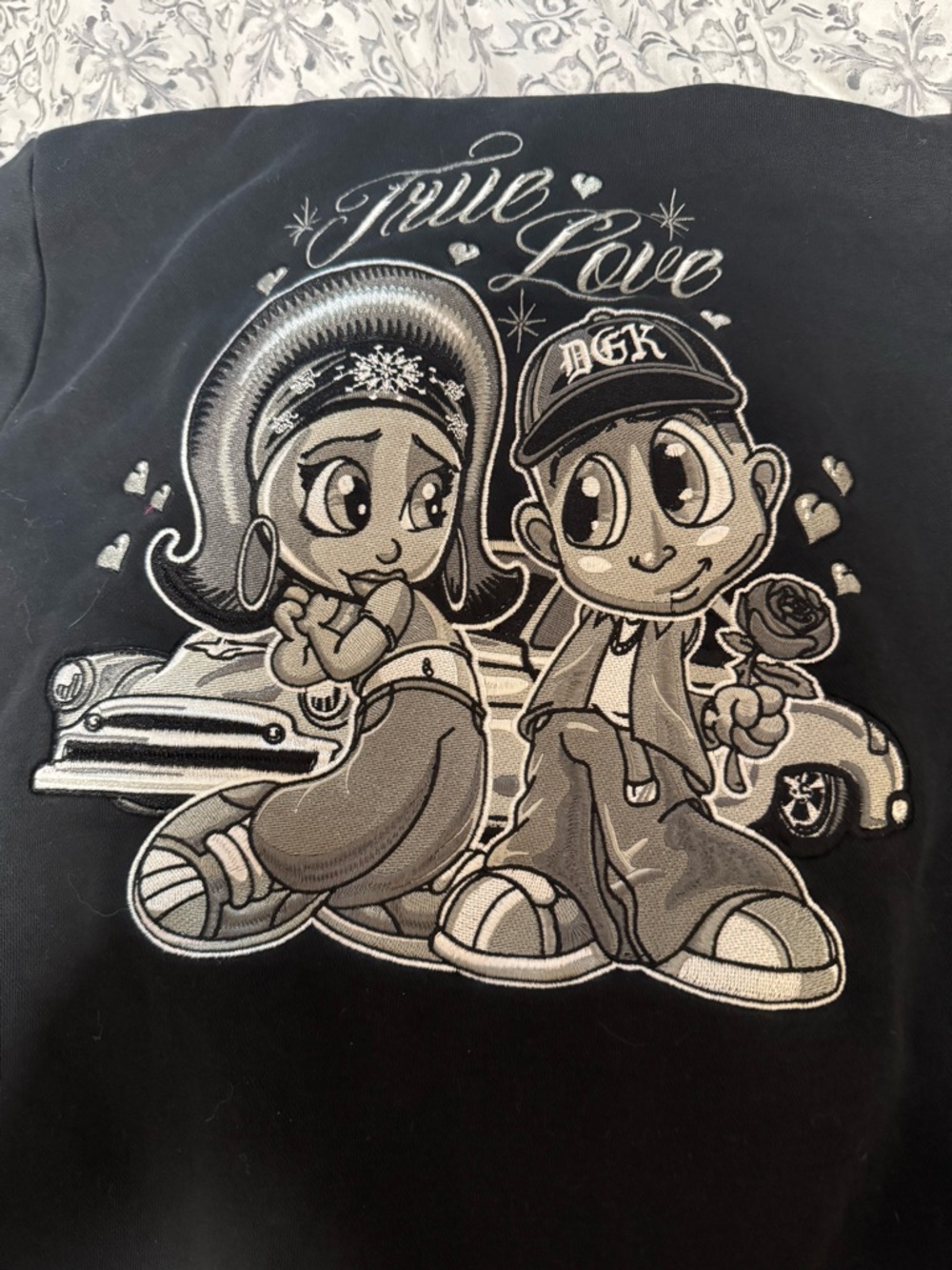 DGK Black 'True Love' Kids Graphic Pullover